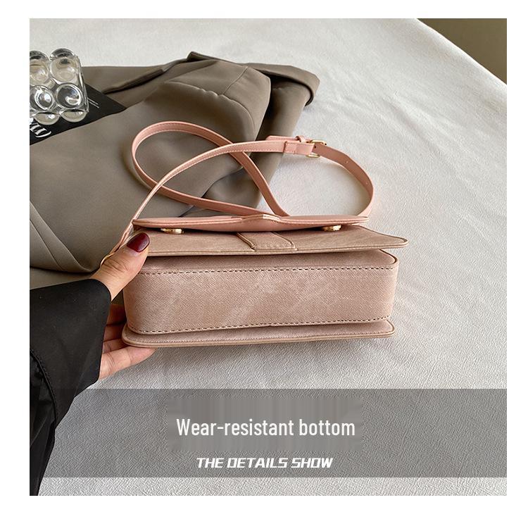 Damen 2024 Mode Kleine Quadratische Handtasche - Retro & Vielseitig, Einfarbige Schulter- oder Umhängetasche