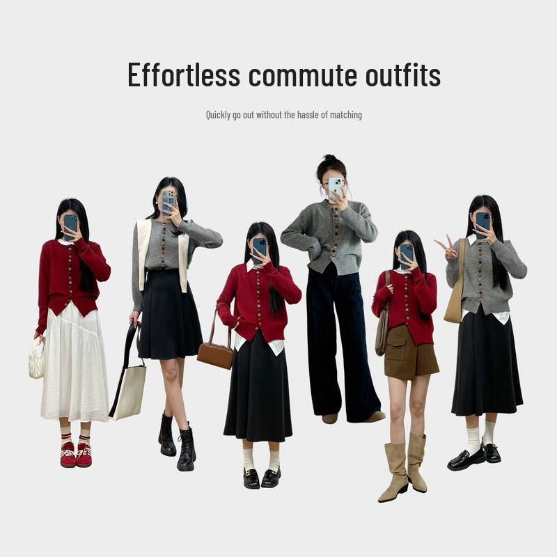 Shangdoubila Elegant Knit Cardigan for Women