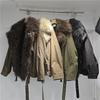 Doudoune Courte Oversize pour Femme avec Col en Fausse Fourrure Coupe Ample Streetwear Veste d'Hiver en Noir Kaki Vert Armée Café