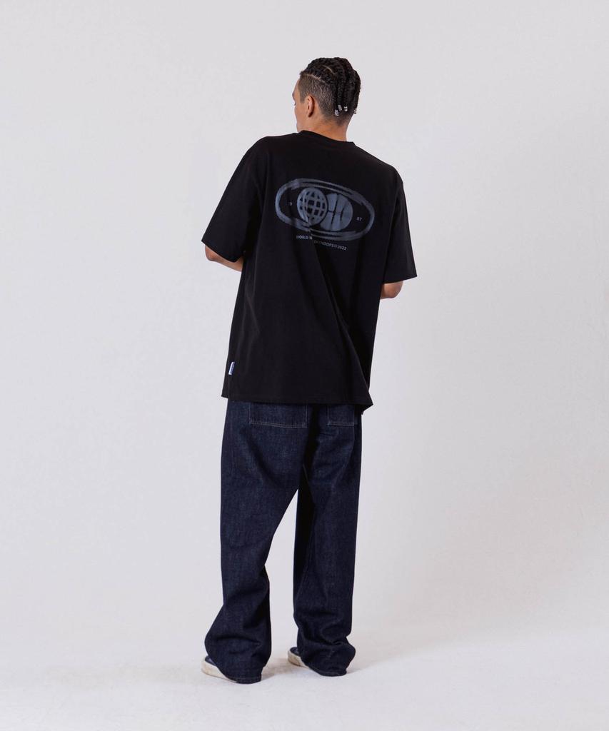 ALL DAY HOOPS Adh Worldwide Oversized Short Sleeve T-Shirt Black