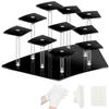 Heizi Figure Case, Collection Case, Figure Shelf, Display Case with Fixing Tape (10 Figures, Black)