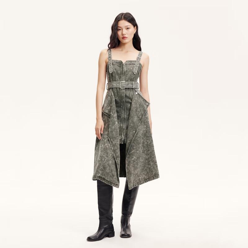 

VEROMODA Women s Washed Lyocell Denim Cami Dress L