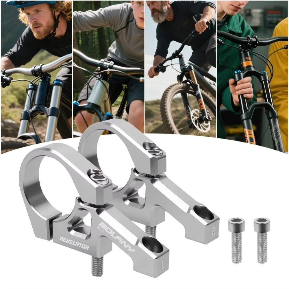 Precision Downhill Fixed Stem Handlebar Clamp 31.8mm DH Bike Handlebar Clamp MTB Cycling