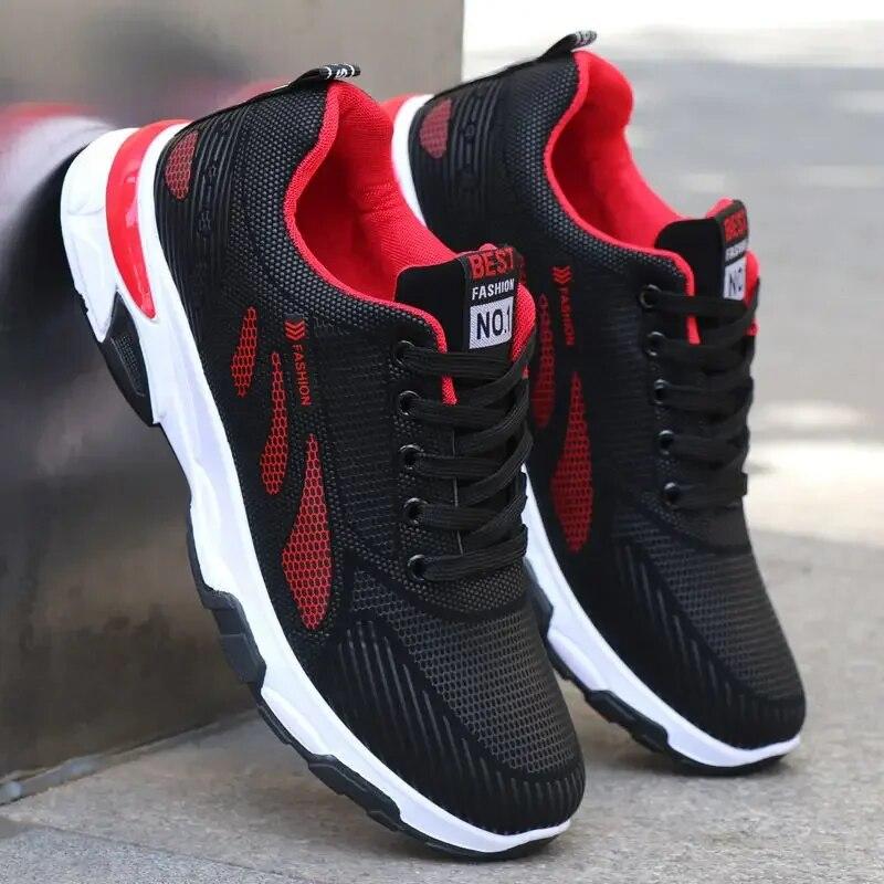 Men Spring  New Casual Shoes Sneakers Durable Outsole  Fashion Running Shoes Men's Mesh Breathable Shoes Zapatillas Hombre