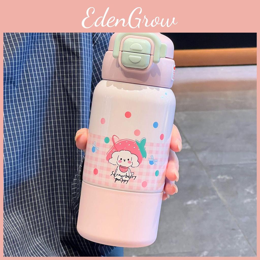 Strawberry Dog Childrens Thermos With Large Capacity Vacuum Insulation For Kids
