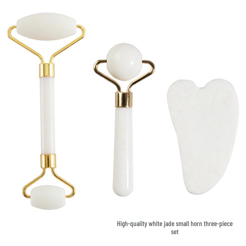 Jade Roller & Gua Sha Facial Massage Three-Piece Set