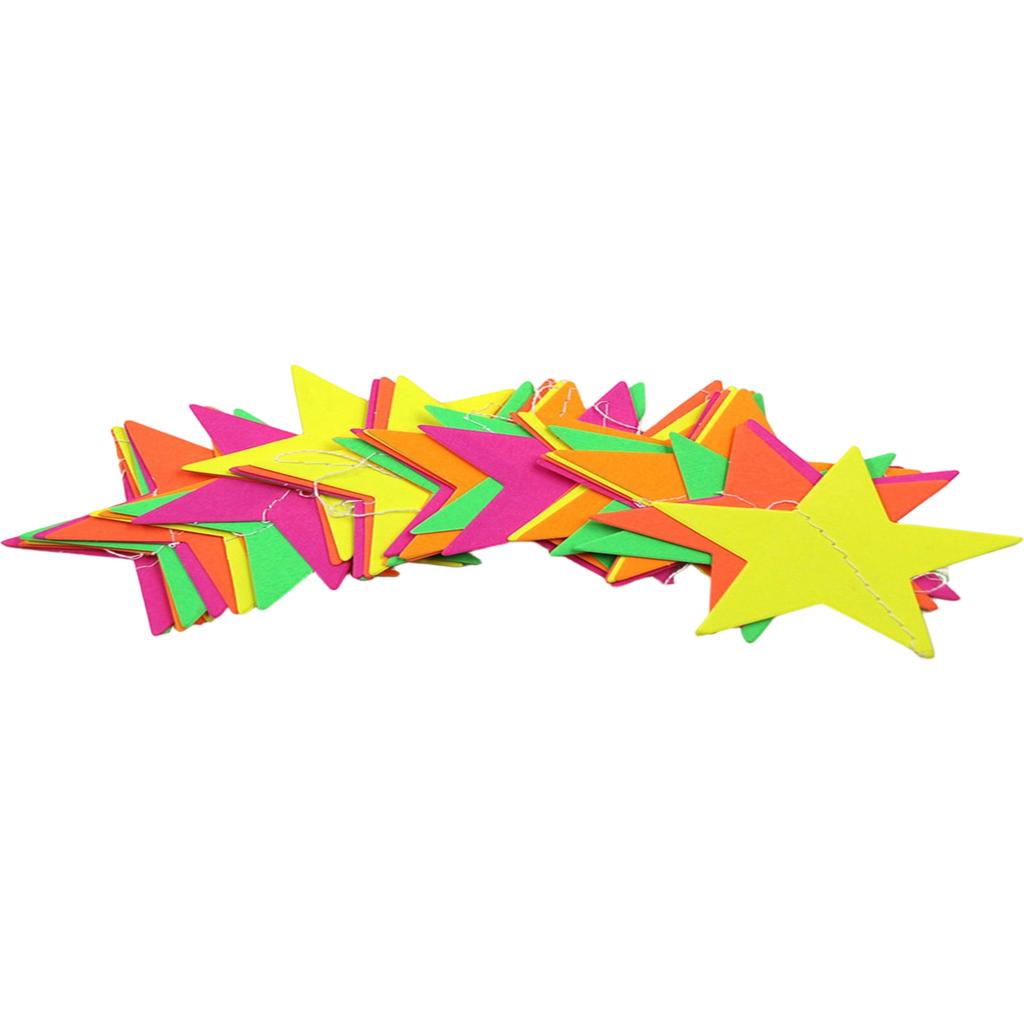 Colorful Star for Party Decoration - Star Shaped Bunting Garland for Birthday, Wedding, Baby Shower Decorations