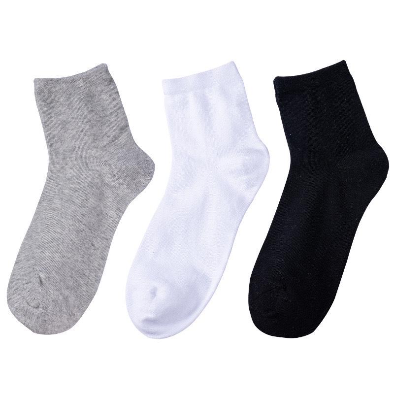 

Мужские спортивные хлопковые носки до середины икры - Черные, Белые, Серые One Size