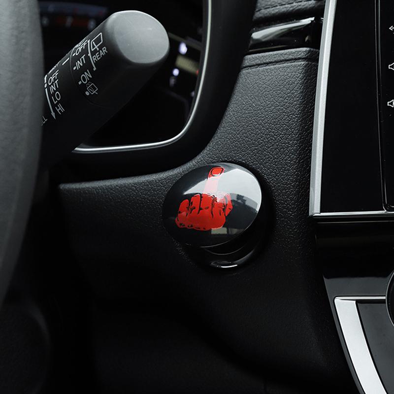 1ks Nálepky ochranného krytu spínače zapalování motoru zapalování Start Stop