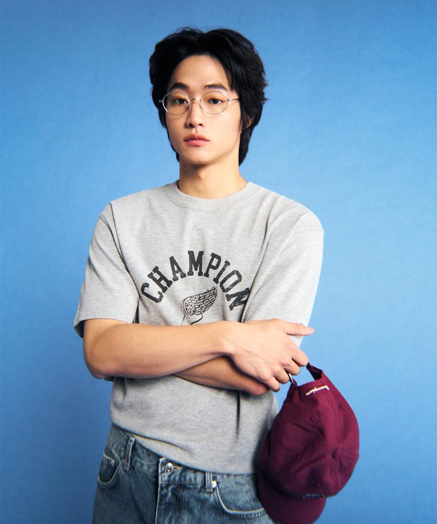 CHAMPION Heritage Wingfoot T-Shirt Grey