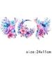 LETOP 1pcs 16oz Colorful Flower Cowboy Boot Moon Hat Tumblers Waterproof Transfer Stickers UV DTF Cup Wrap Transfers
