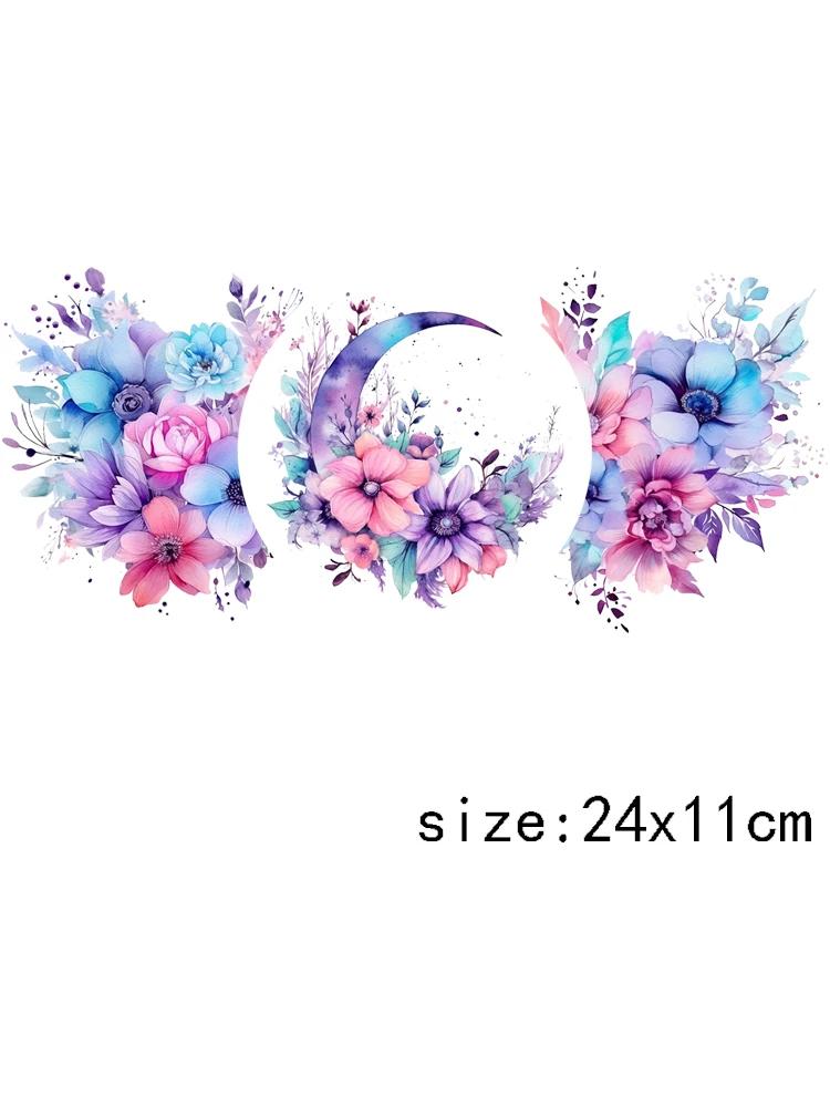 LETOP 1pcs 16oz Colorful Flower Cowboy Boot Moon Hat Tumblers Waterproof Transfer Stickers UV DTF Cup Wrap Transfers