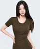 Pijikeolgameoncheu P5087 Short Sleeve Slim Cutout Dress [4 Colors]