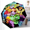Happy Tree Friends3 Print Automatic Umbrella, 8 Rib Iron Frame, Plastic Handle, Suitable for Outdoor Travel &Daily , Ideal Gift