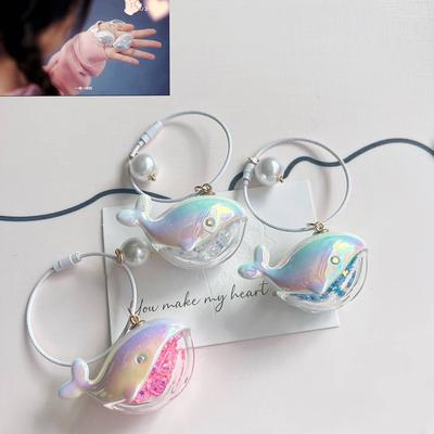 1 Pcs Cute Whale Dolphin Keychain Marine Animal Doll Kawaii Car Key Chain Accessories For Men Women Couple Bag Jewelry