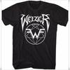 Vintage Weezer Logo Band, Kurzarm Schwarzes T-Shirt, Größe S bis