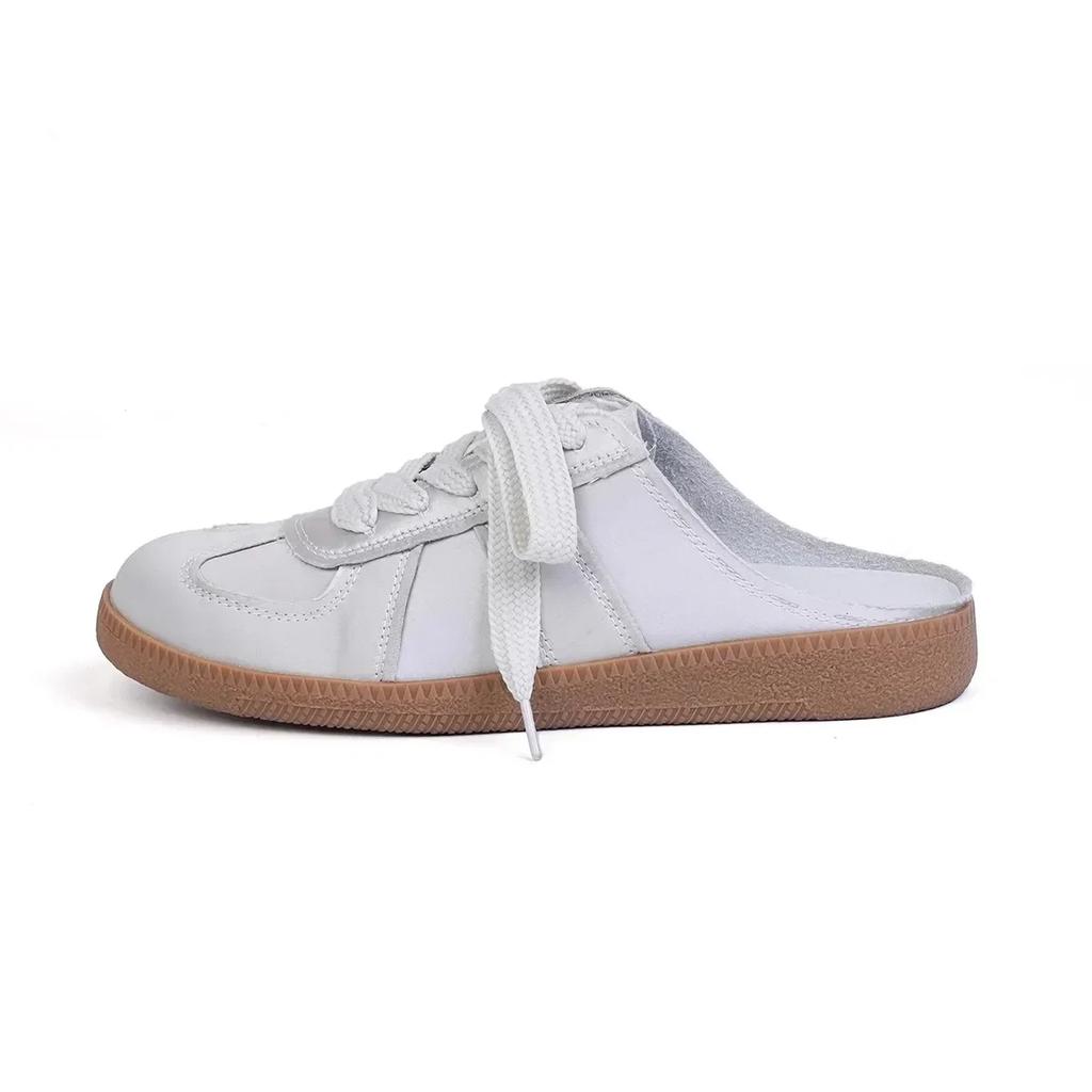 Fashion Women Wear Flat 2024 New Spanish Small White Shoes Lazy Slip-on Shoes