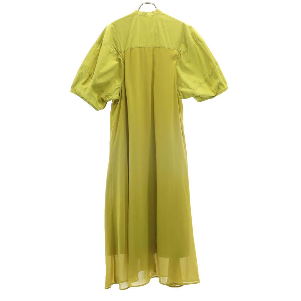 KBF Robe longue superposée à manches courtes F Moutarde Femmes Occasion