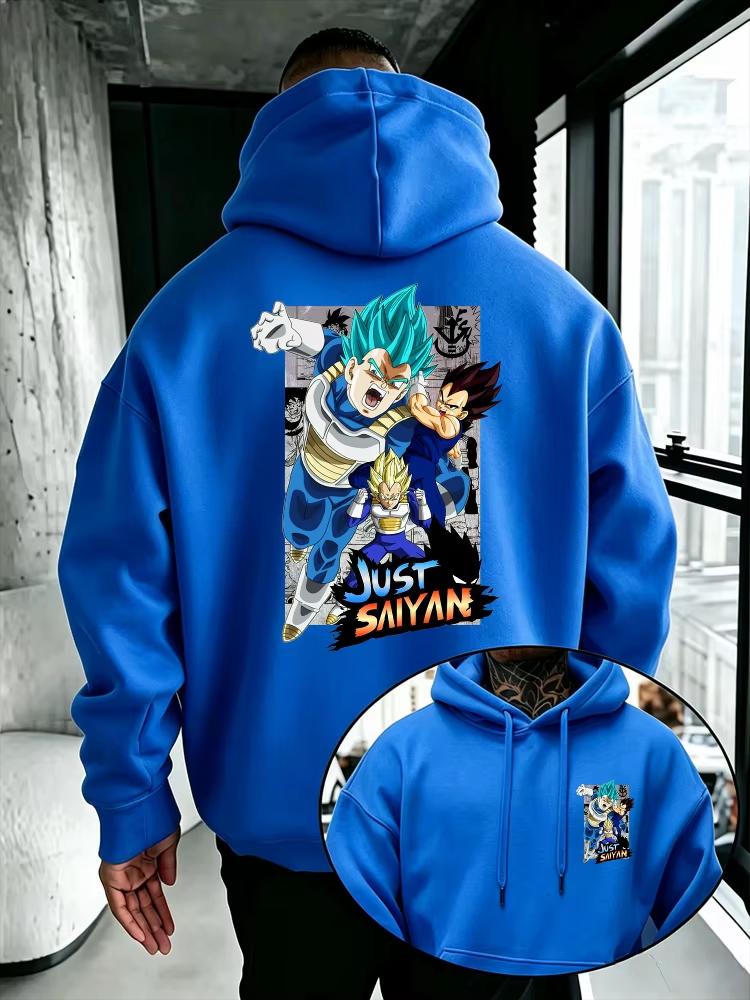 Pánská mikina Dragon Ball Vegeta Princ Anime Grafika Vysoká kvalita Teplá Ležérní Pulovr Mikina Pro Podzim Zimu Ženy A Muži Mikiny