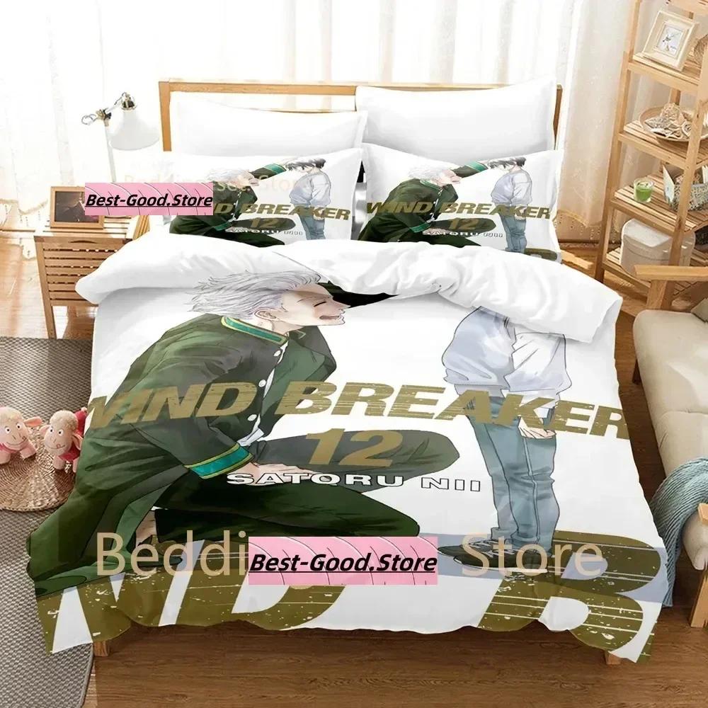 WIND BREAKER Beding Set Single Twin Ful Quen King-Sized Dimensionsd Dimensions Bed Linen Set Adult People Kid Bedrom Duvetcover Sets 3D Print Anime