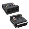 21-Pin SCART zu AV Adapter mit schaltbarer rutschfester Textur für sichere Verbindung und verbesserte Kompatibilität