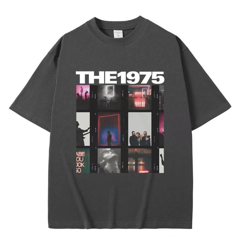 

British Indie Alternative Rock Band The 1975 Graphic Tshirt Unisex Vintage Gothic T Shirts Unisex Women Casual Oversized Tshirt Tops S