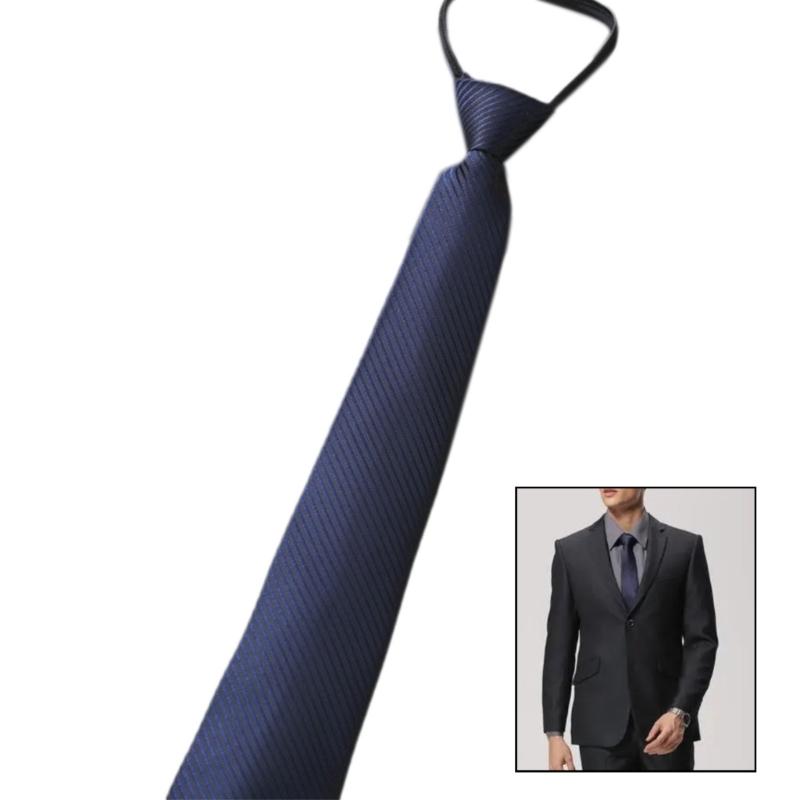 Male Zipper Design Neck Tie for Business Necktie Formal Suit Accessories