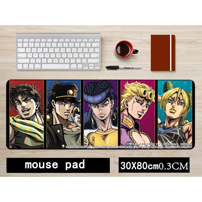 JOJO Kujo Jotaro Anime Non-Slip Mouse Pad - Large 30x80CM Keyboard Mat