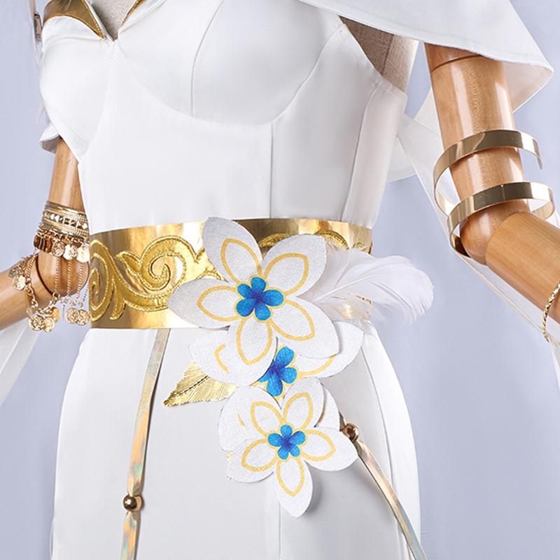 Hra Honkai Star Rail Tribios Tribbie Cosplay Kostým Dospělý Tribbie Bílé Dámské Šaty Halloween Karnevalová Párty Oblek