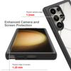 PET Screen Protector Armor Phone Case For Samsung Galaxy S25 Ultra S24 FE 5G S22 Plus Plastic TPU Frame Transparent Back Cover