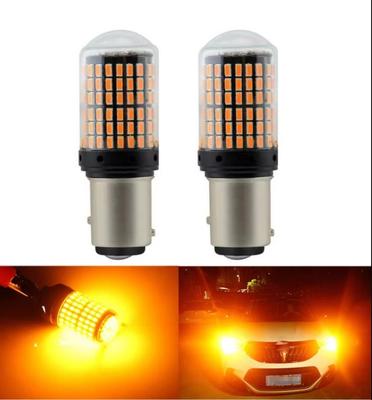 1157 P21/5W BAY15D 144SMD Amber LED Canbus Turn Signal Indicator Light Bulbs 12V,2pcs.