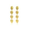 European and American fashion geometric waterdrop stainless steel earrings, personalized vintage ethnic trendy titanium steel pendant earrings for 