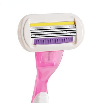 4-layer Female Shaving Razor Manual Shaving Women Bikini Razor Blades Hair Safety Lady Razor Head