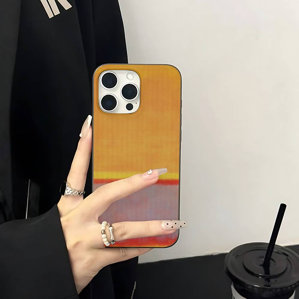 Abstract Art M-Mark R-Rothko Phone Case For IPhone 17 16 15 14 13 12 11 Pro Max Plus Corrugated Bumper Back Cover Shell