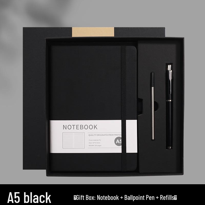 Wysokiej jakości, spersonalizowany notes A5 z gumką do biznesu i biura