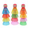 6 Colorful Badminton Stable Flight Badminton Outdoor Sports Badminton Durable Badminton Balls Shuttlecocks, Balls, Accessories,
