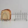 Stainless Steel Toast Loaf Slice Rack 6 Slice Bread Holder Toast Stand Rectangle Food Display Tool Kitchen Gadget