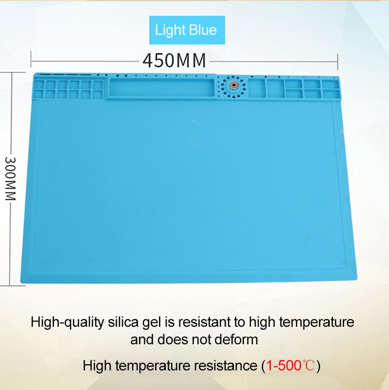 Heat-resistant Magnetic Silicone Mat Heat Gun BGA Welding Insulation Repair Pad for Soldering Station Rework Platform