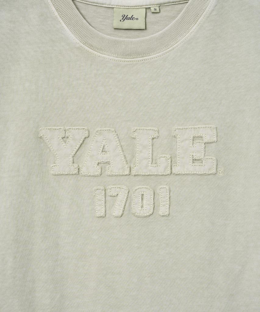 YALE Women'S Pigment Applique T-Shirt_Ivory
