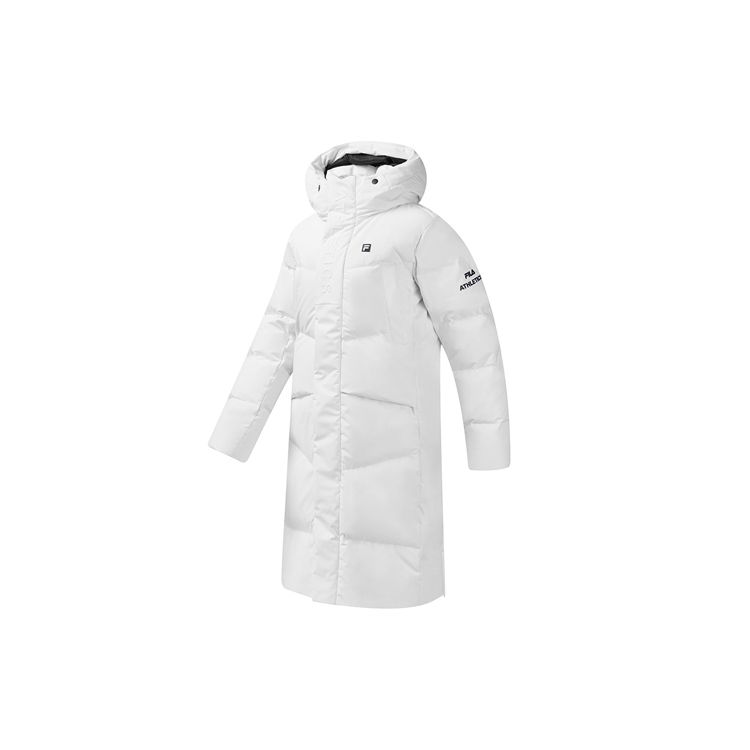 

FILA Long Thick Hooded Down Jacket Women Outerwear Jade-White A11W041931F-WT XL