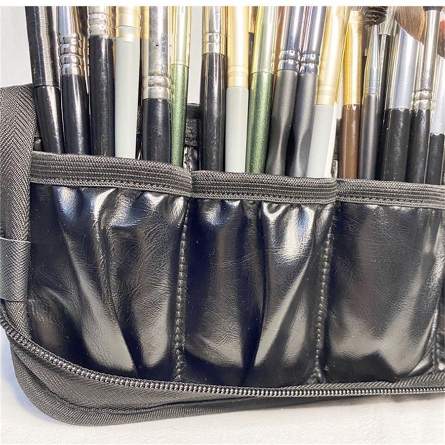Zipper Large Capacity Folding Cosmetic Brush Storage Bag