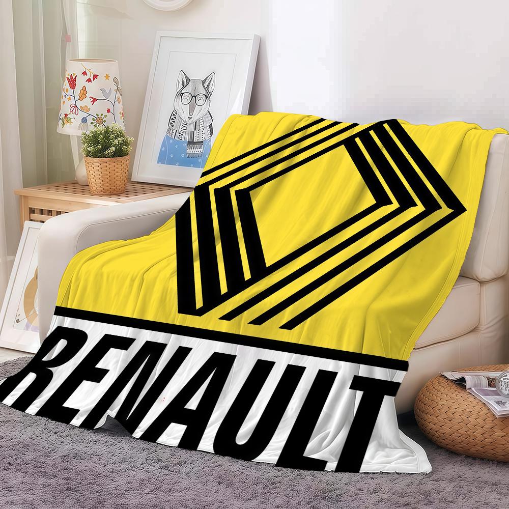 Modischer Druck R RenaultS Decke für Sofa Büro Bett Flugzeug Reisen Schlafen Lesen Entspannen Camping Weich und Warm