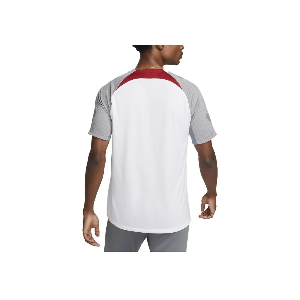 Nike Retro Color Block Logo Print Crew Neck Short Sleeve Football Jersey Men Jersey White DR4587-101