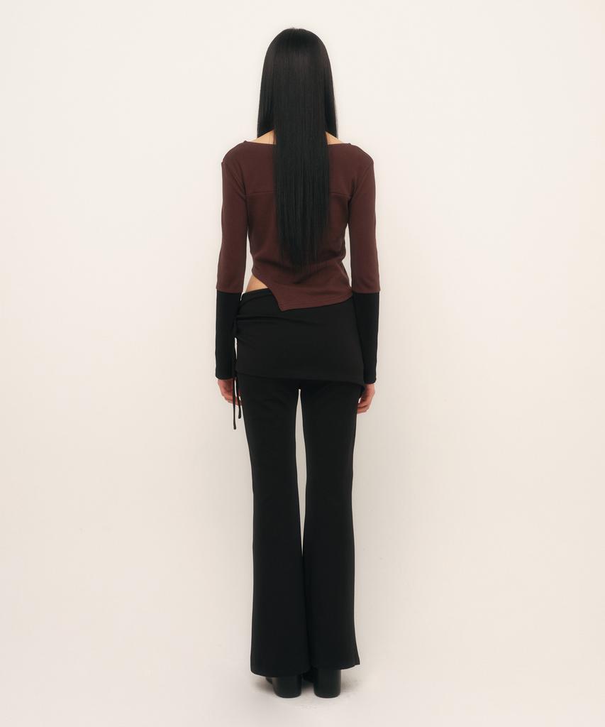 Kyuliti C Layered Skirt Pants_Black