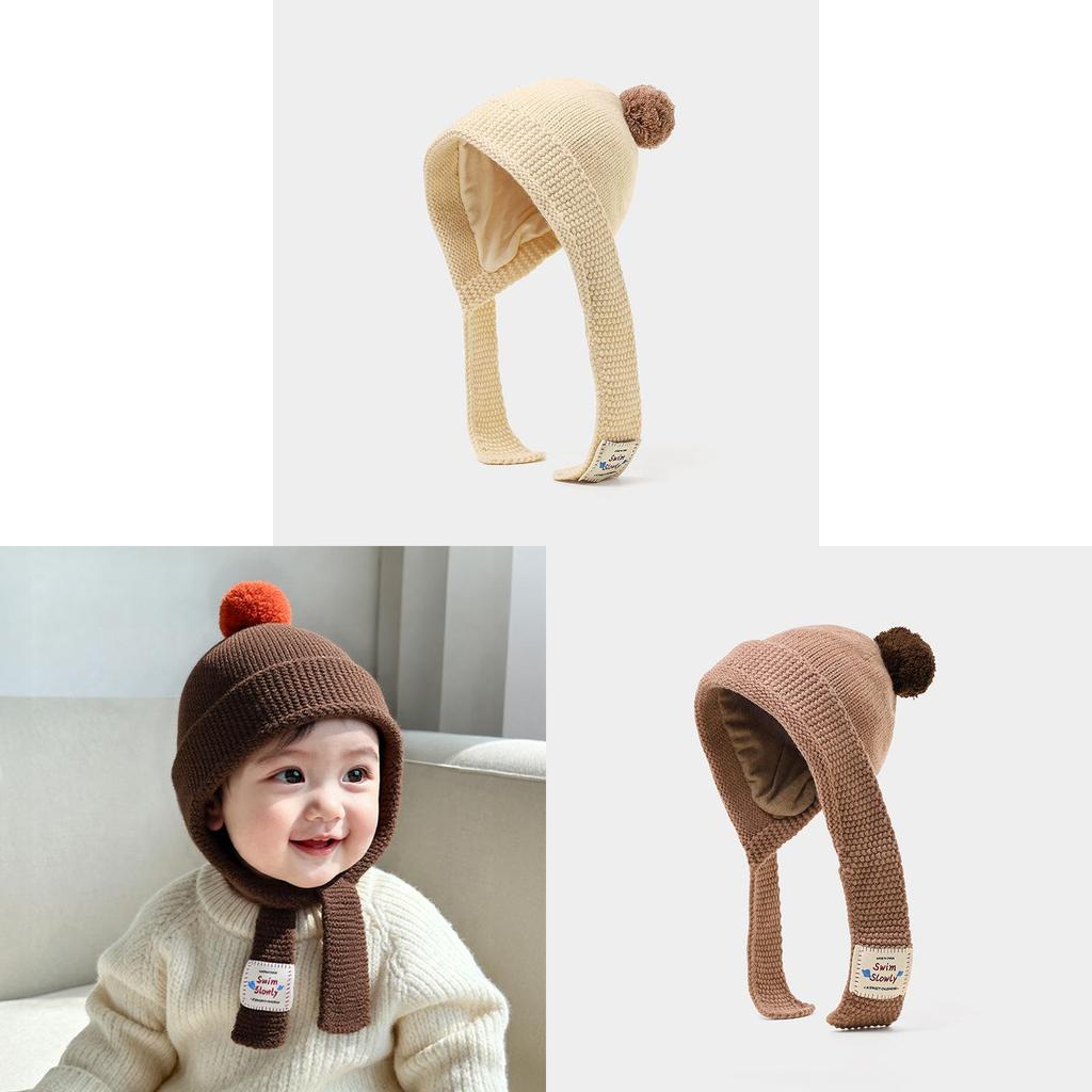 Baby Knit Hat For Winter With Ear Coverage For Toddler Warmth And Protection