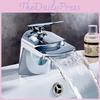 Taps Bathroom Waterfall Basin Sink Mono Mixer Chrome Cloakroom Tap Elegance