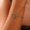 Enamel Daisy Flower Charm Bracelet Gold Color Stainless Steel Adjustable Love Knot Double Snake Chain Women Fashion Jewelry Gift