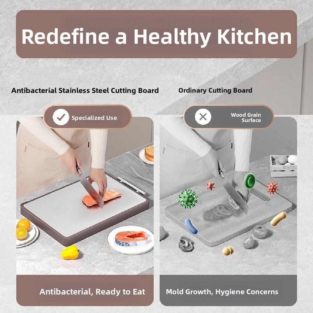 Anti-Bacterial Double-sided Cutting Board Anti-Mold Kitchen Chopping Block Home