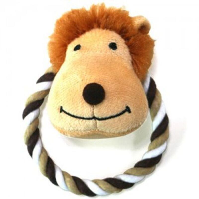 Toy Doll Floss Dog Treat Play Lion W70935B Soave Safari Dental Floss Toy - Lion