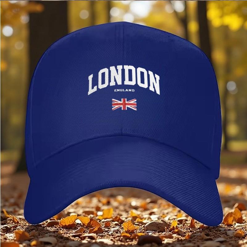 London England Baseball Cap Unisex Adjustable Polyester Outdoor Curved Brim Hat